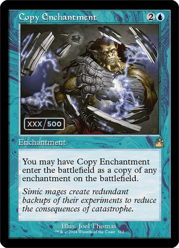 Copy Enchantment (Retro) (Serialized) [Ravnica Remastered] | Black Swamp Games