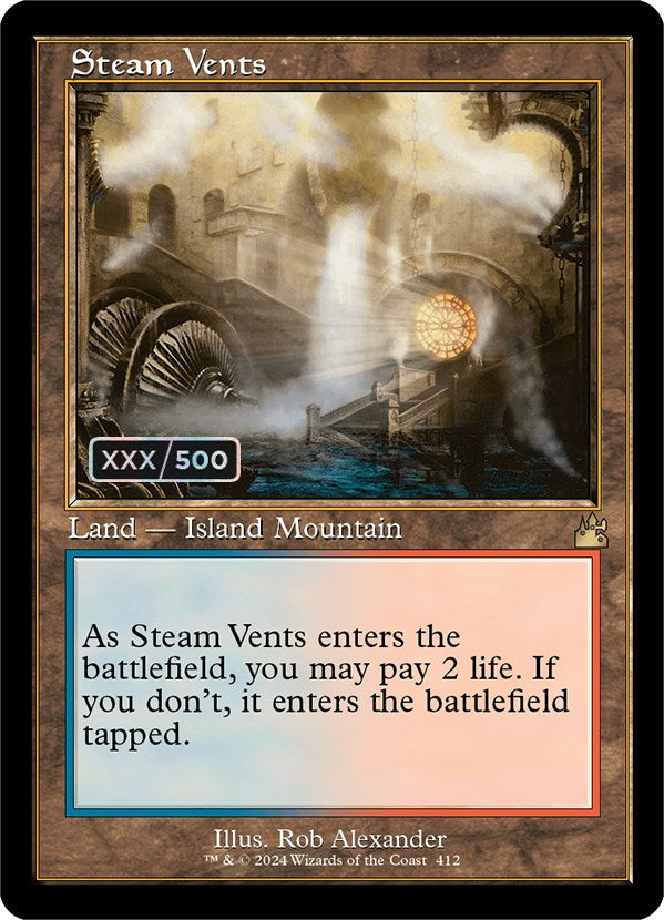 Steam Vents (Retro) (Serialized) [Ravnica Remastered] | Black Swamp Games