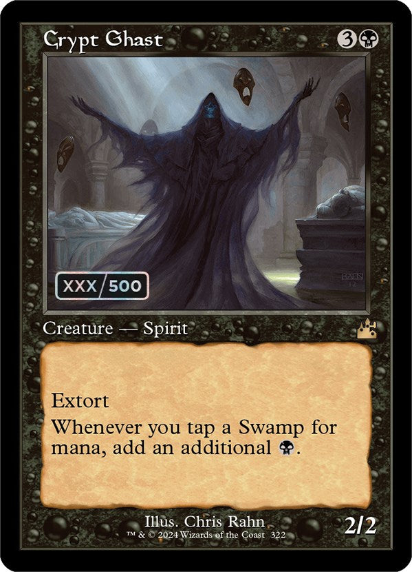 Crypt Ghast (Retro) (Serialized) [Ravnica Remastered] | Black Swamp Games