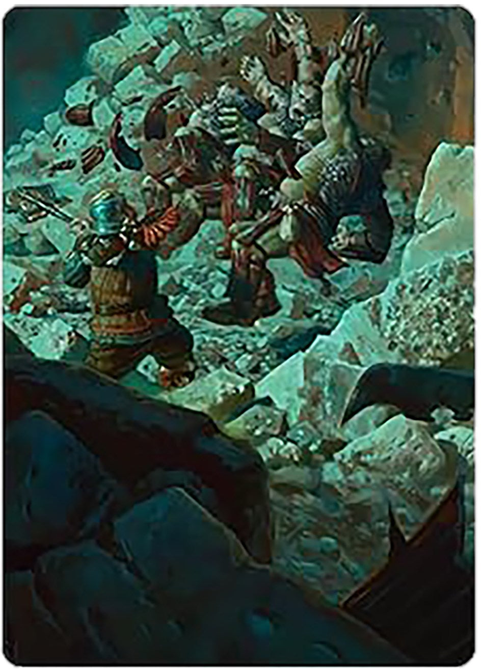 Gimli's Reckless Might Art Card [The Lord of the Rings: Tales of Middle-earth Art Series] | Black Swamp Games