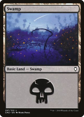 Swamp (297) [Commander Anthology Volume II] | Black Swamp Games