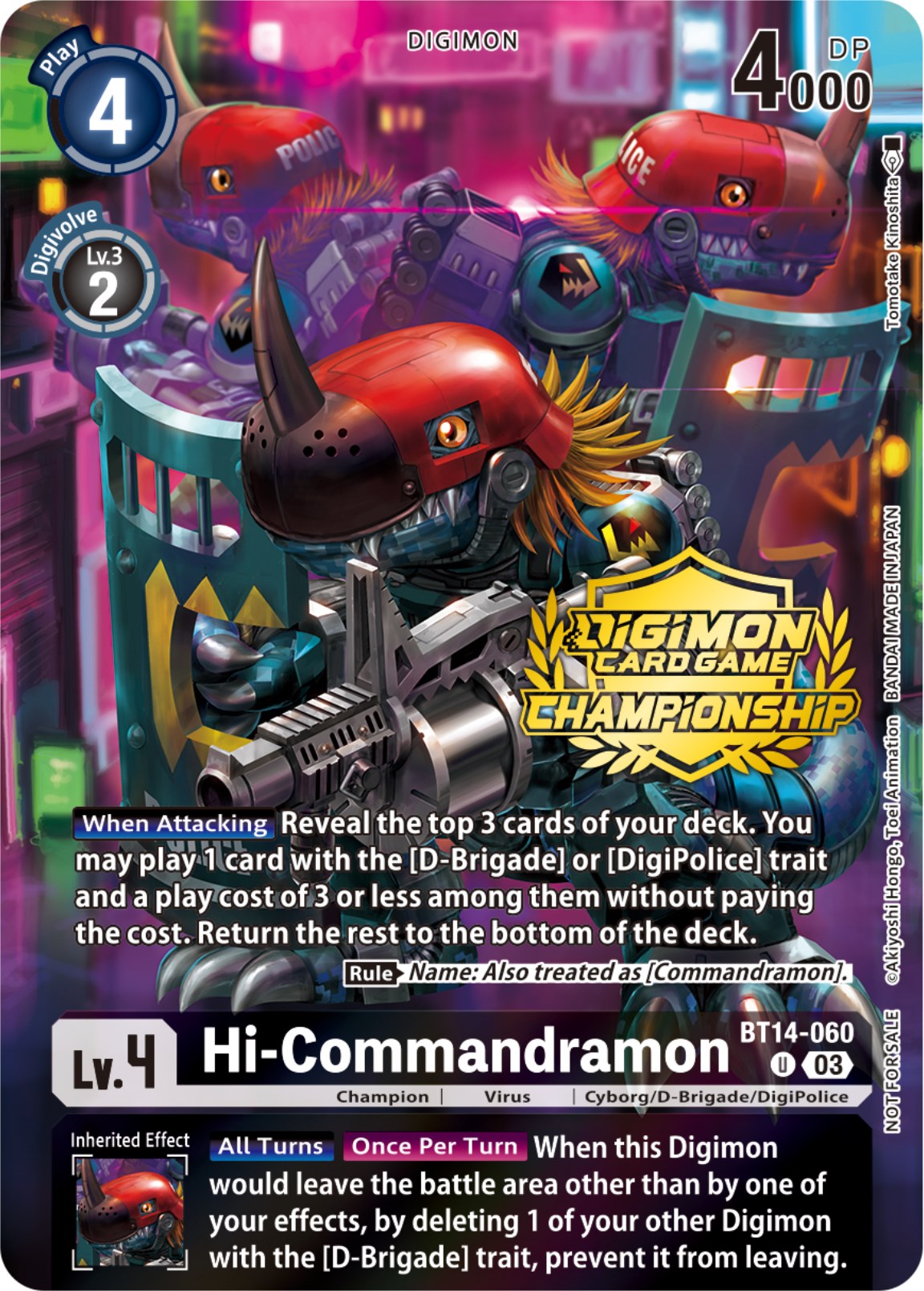 Hi-Commandramon [BT14-060] (Championship 2023 Tamers Pack) [Blast Ace Promos] | Black Swamp Games