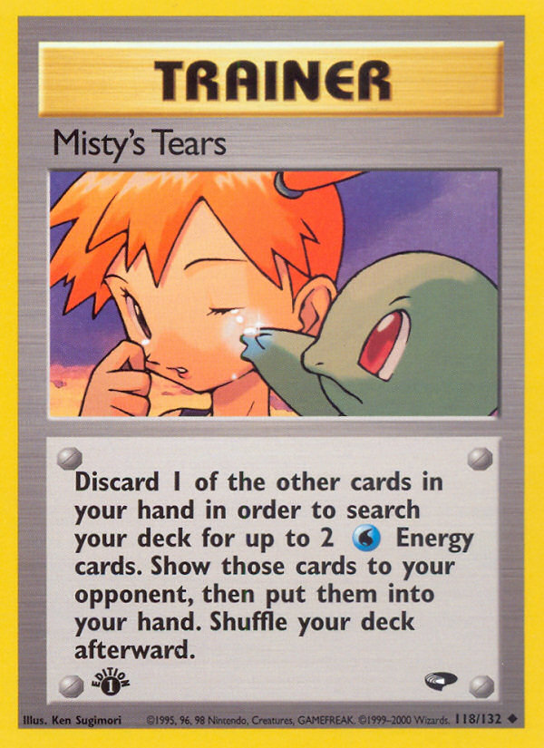 Misty's Tears (118/132) [Gym Challenge 1st Edition] | Black Swamp Games