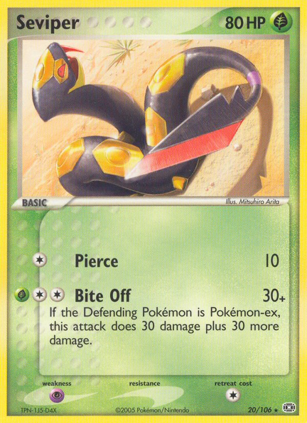 Seviper (20/106) [EX: Emerald] | Black Swamp Games