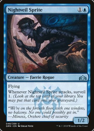 Nightveil Sprite [Guilds of Ravnica] | Black Swamp Games