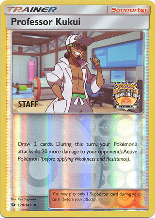 Professor Kukui (128/149) (Regional Championship Promo Staff) [Sun & Moon: Base Set] | Black Swamp Games