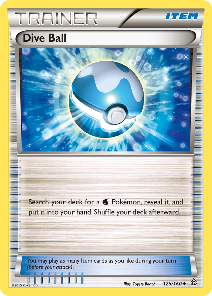 Dive Ball (125/160) [XY: Primal Clash] | Black Swamp Games