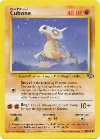 Cubone (50/64) [Jungle Unlimited] | Black Swamp Games