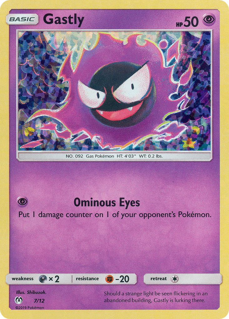 Gastly (7/12) [McDonald's Promos: 2019 Collection] | Black Swamp Games