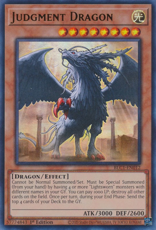 Judgment Dragon [BLC1-EN012] Ultra Rare | Black Swamp Games