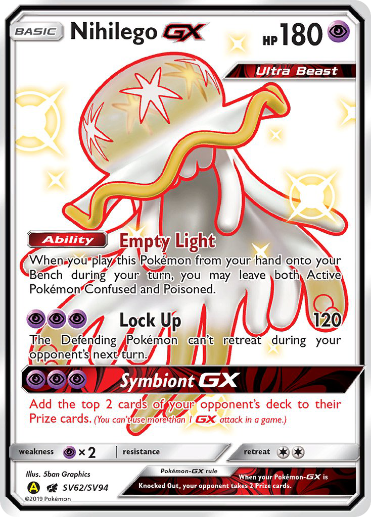 Nihilego GX (SV62/SV94) [Sun & Moon: Hidden Fates - Shiny Vault] | Black Swamp Games