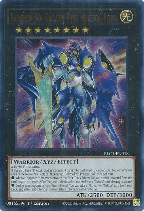 Number 90: Galaxy-Eyes Photon Lord [BLC1-EN018] Ultra Rare | Black Swamp Games