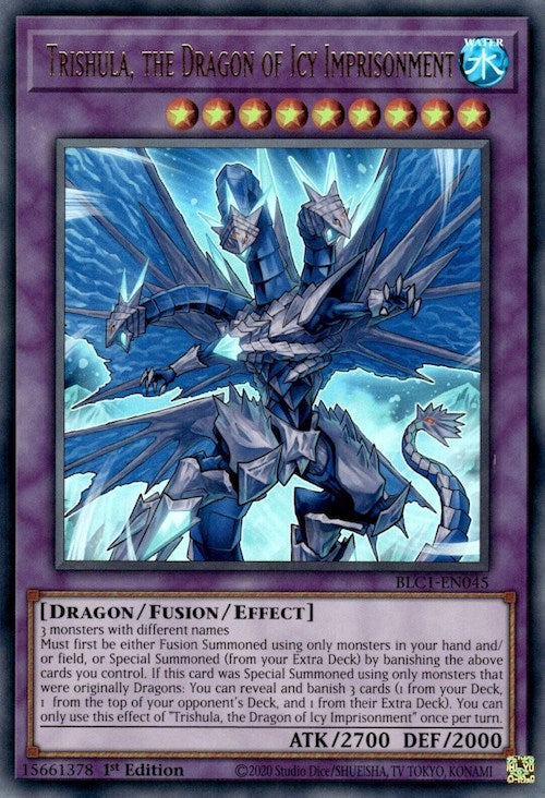 Trishula, the Dragon of Icy Imprisonment [BLC1-EN045] Ultra Rare | Black Swamp Games