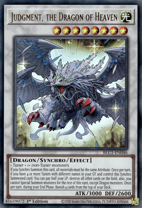 Judgment, the Dragon of Heaven [BLC1-EN046] Ultra Rare | Black Swamp Games