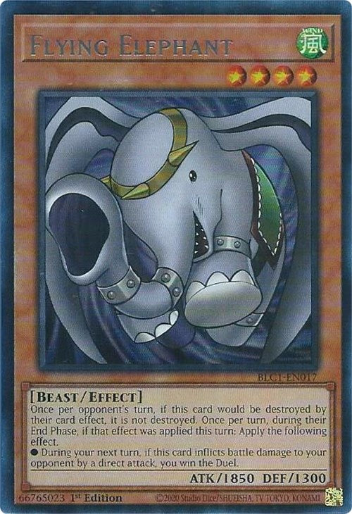 Flying Elephant (Silver) [BLC1-EN017] Ultra Rare | Black Swamp Games