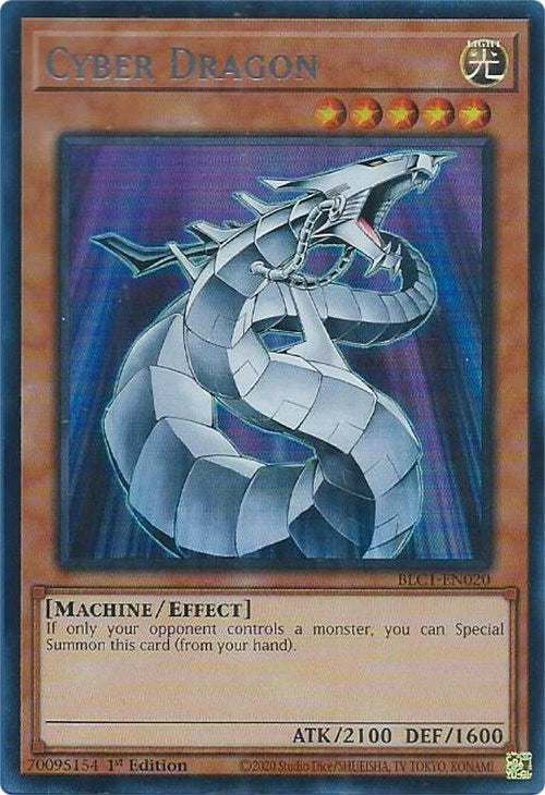 Cyber Dragon (Silver) [BLC1-EN020] Ultra Rare | Black Swamp Games