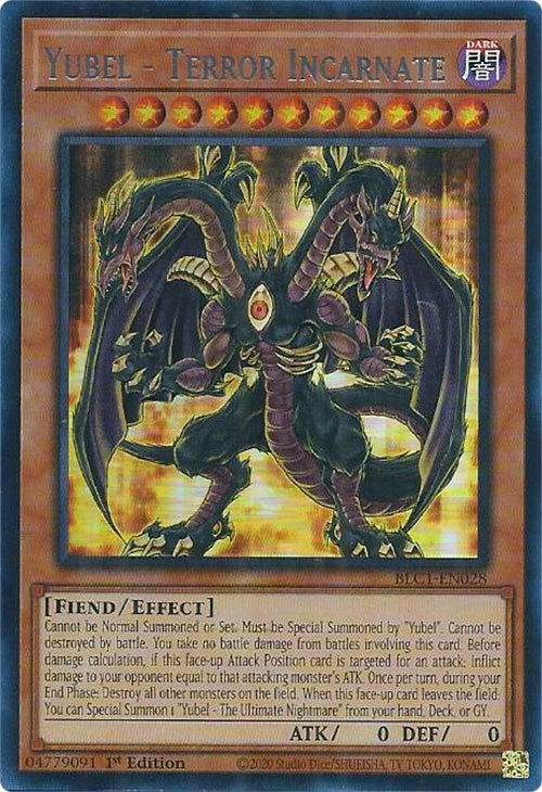 Yubel - Terror Incarnate (Silver) [BLC1-EN028] Ultra Rare | Black Swamp Games