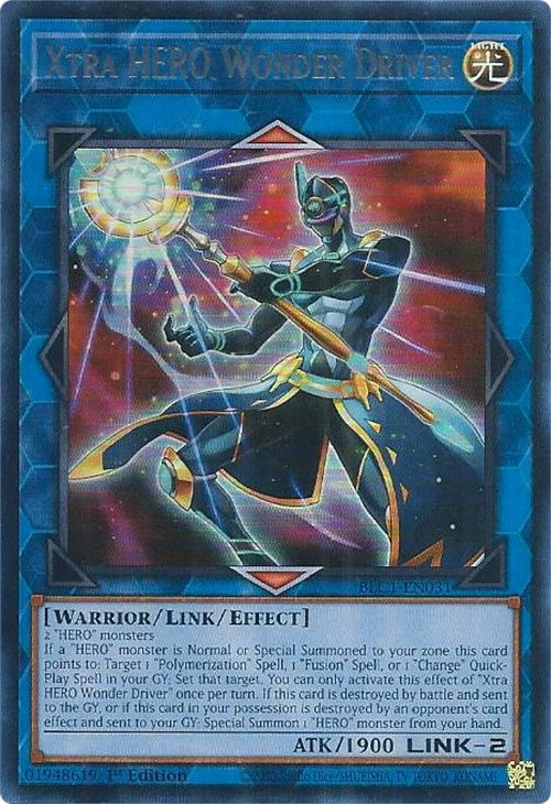 Xtra HERO Wonder Driver (Silver) [BLC1-EN031] Ultra Rare | Black Swamp Games