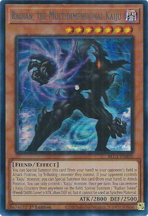 Radian, the Multidimensional Kaiju (Silver) [BLC1-EN035] Ultra Rare | Black Swamp Games