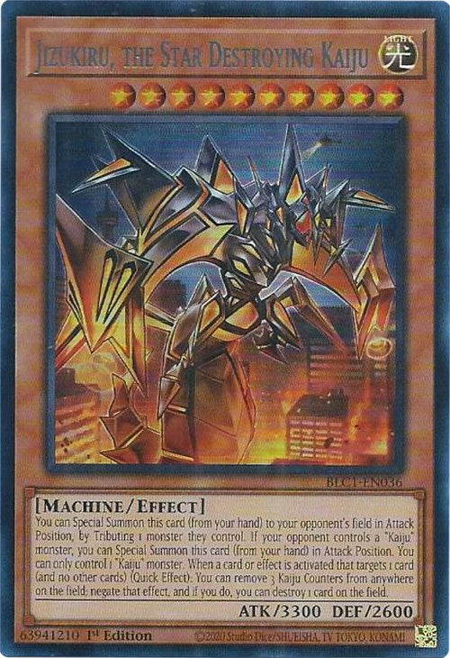 Jizukiru, the Star Destroying Kaiju (Silver) [BLC1-EN036] Ultra Rare | Black Swamp Games