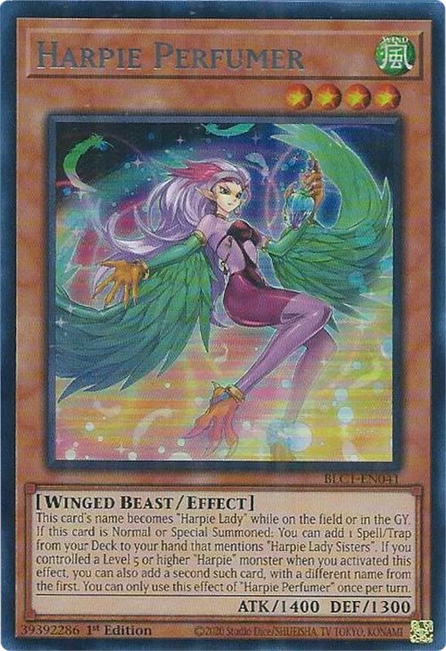 Harpie Perfumer (Silver) [BLC1-EN041] Ultra Rare | Black Swamp Games