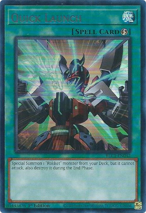 Quick Launch (Silver) [BLC1-EN042] Ultra Rare | Black Swamp Games