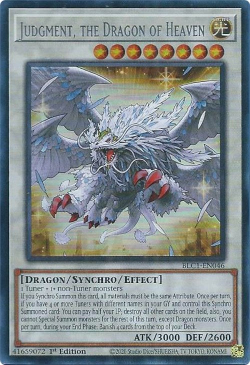 Judgment, the Dragon of Heaven (Silver) [BLC1-EN046] Ultra Rare | Black Swamp Games