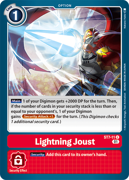 Lightning Joust [ST7-11] [Starter Deck: Gallantmon] | Black Swamp Games