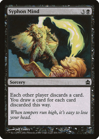 Syphon Mind [Commander 2011] | Black Swamp Games