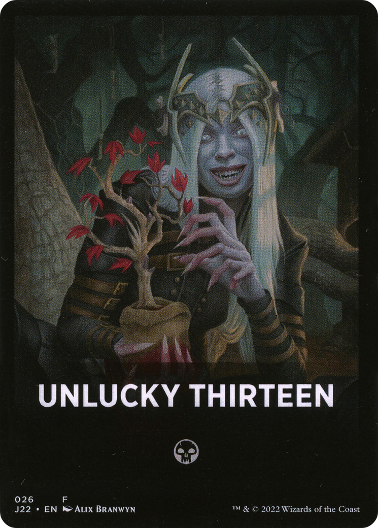 Unlucky Thirteen Theme Card [Jumpstart 2022 Front Cards] | Black Swamp Games