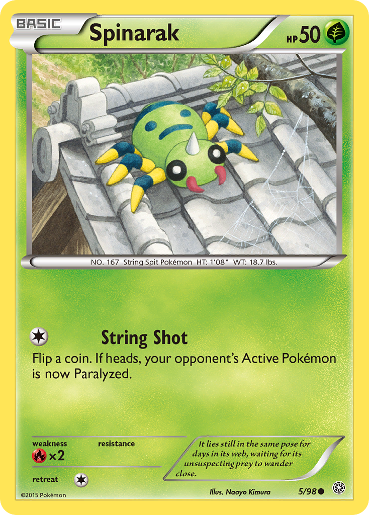 Spinarak (5/98) [XY: Ancient Origins] | Black Swamp Games