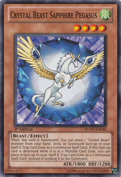 Crystal Beast Sapphire Pegasus [RYMP-EN046] Common | Black Swamp Games