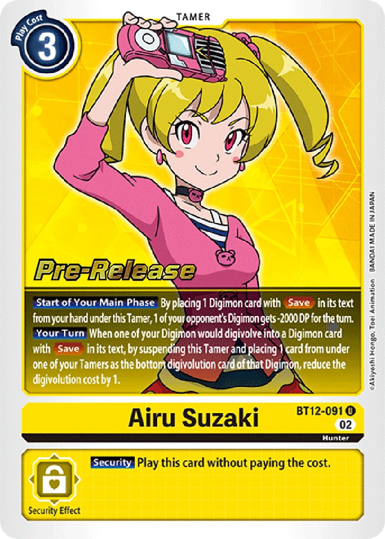 Airu Suzaki [BT12-091] [Across Time Pre-Release Cards] | Black Swamp Games