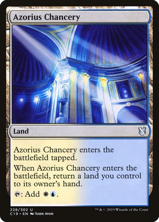 Azorius Chancery [Commander 2019] | Black Swamp Games