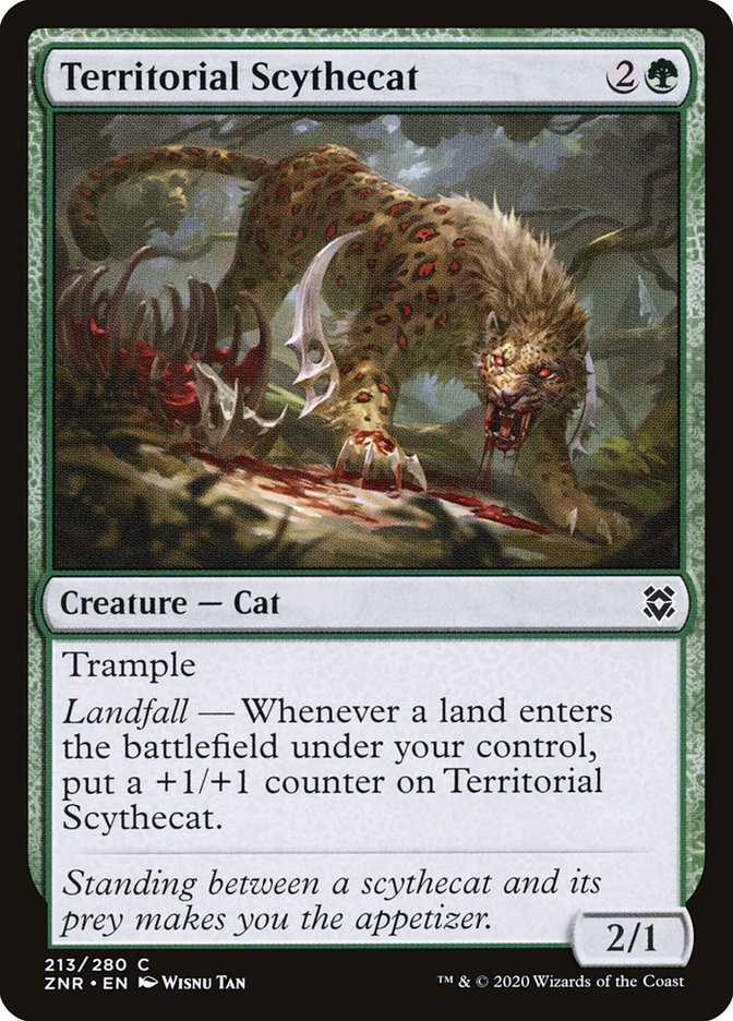 Territorial Scythecat [Zendikar Rising] | Black Swamp Games