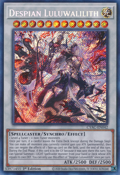 Despian Luluwalilith [CYAC-EN042] Secret Rare | Black Swamp Games