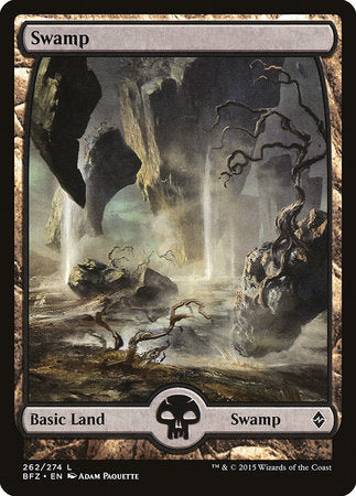 Swamp (262) - Full Art [Battle for Zendikar] | Black Swamp Games