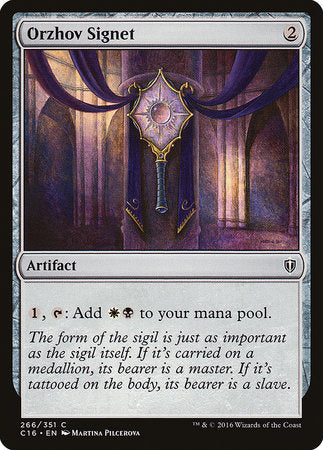 Orzhov Signet [Commander 2016] | Black Swamp Games