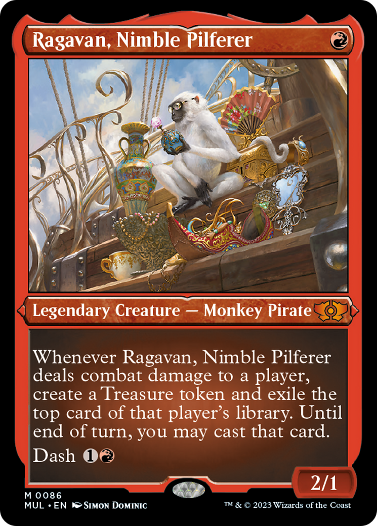 Ragavan, Nimble Pilferer (Foil Etched) [Multiverse Legends] | Black Swamp Games