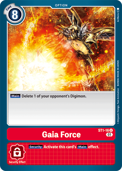 Gaia Force [ST1-16] (Alternative Art) [Starter Deck: Gallantmon] | Black Swamp Games