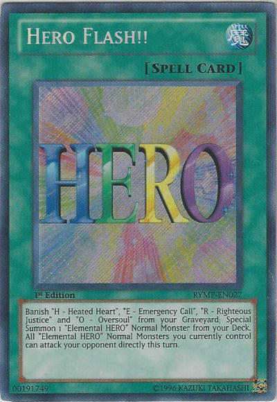 Hero Flash!! [RYMP-EN027] Secret Rare | Black Swamp Games