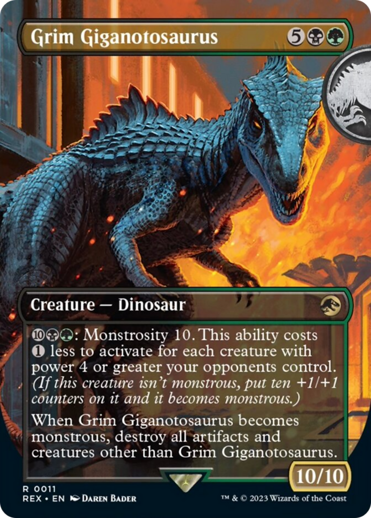 Grim Giganotosaurus (Borderless) [Jurassic World Collection] | Black Swamp Games