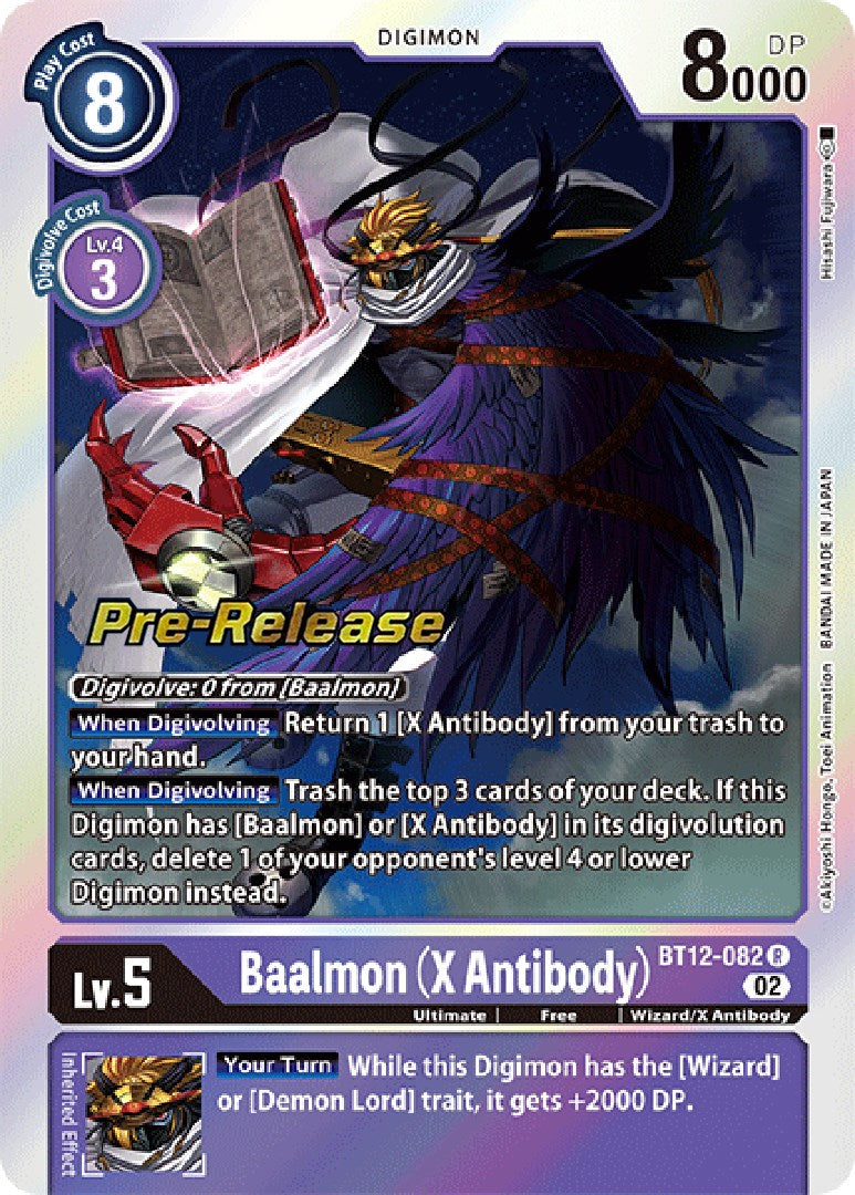 Baalmon (X Antibody) [BT12-082] [Across Time Pre-Release Cards] | Black Swamp Games