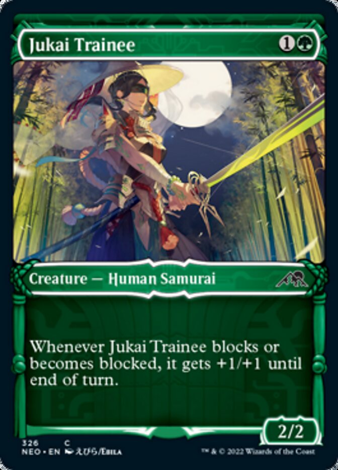Jukai Trainee (Showcase Samurai) [Kamigawa: Neon Dynasty] | Black Swamp Games