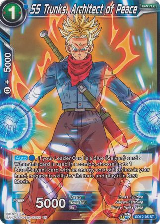 SS Trunks, Architect of Peace (Starter Deck - Spirit of Potara) [SD12-05] | Black Swamp Games