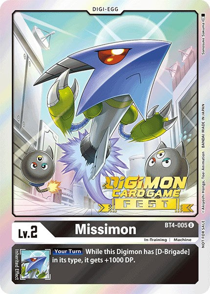 Missimon [BT4-005] (Digimon Card Game Fest 2022) [Great Legend Promos] | Black Swamp Games