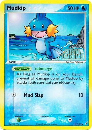 Mudkip (57/100) (Stamped) [EX: Crystal Guardians] | Black Swamp Games