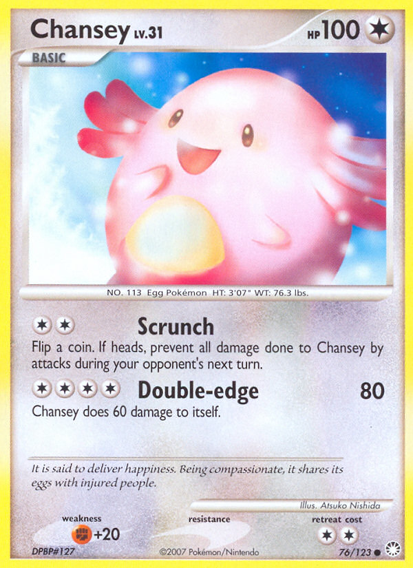 Chansey (76/123) [Diamond & Pearl: Mysterious Treasures] | Black Swamp Games