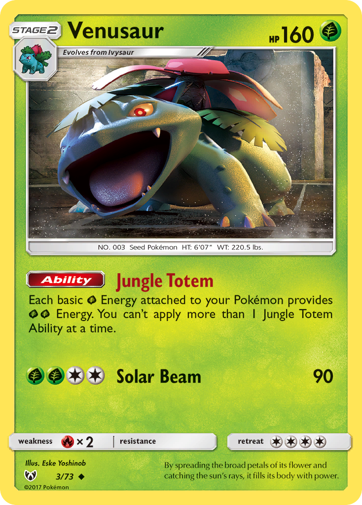 Venusaur (3/73) [Sun & Moon: Shining Legends] | Black Swamp Games