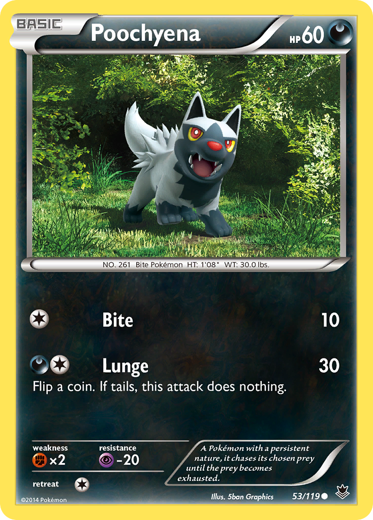 Poochyena (53/119) [XY: Phantom Forces] | Black Swamp Games